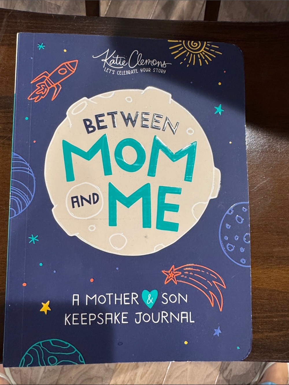 Between Mom and Me Keepsake Journal - Navy with Teal Accents